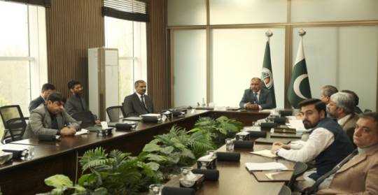 26-02-2024, Islamabad: Chairman NDMA Lt Gen Inam Haider Malik attending Virtual kick off Workshop for World Bank’s Pak Crises Prep Gap Analysis (CPGA) via Zoom –link at NDMA HQs